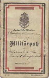 Carnet militaire de la Marine de l'Empire allemand